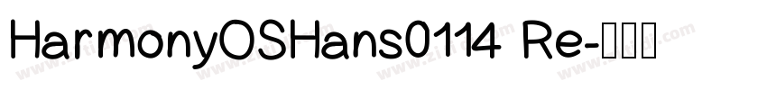 HarmonyOSHans0114 Re字体转换